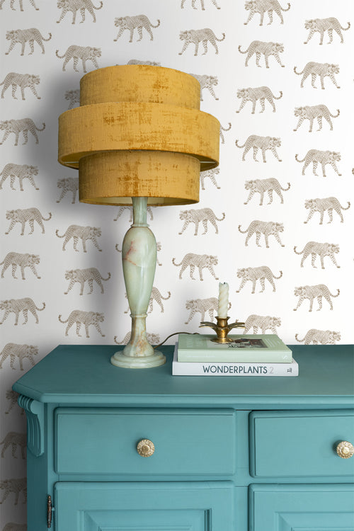 ESTAhome behang panters wit en beige - 53 cm x 10.05 m - 139775 - vtwonen shop