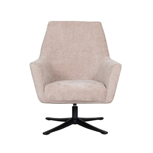 LABEL51 Fauteuil Tod - Beige Stof - Draaibaar - vtwonen shop