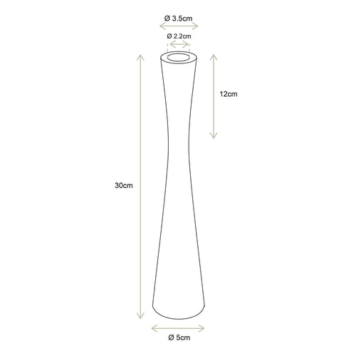 vtwonen Kandelaar - Metaal - Zwart - Hoogte 30cm - vtwonen shop