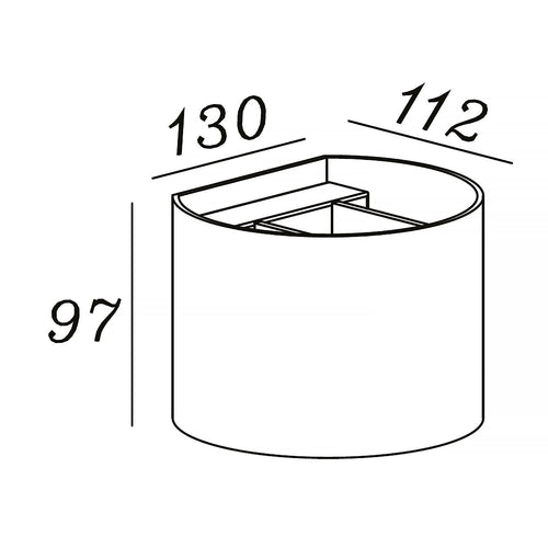 Artdelight wandlamp Gyro - 1 lichts - 11.2  x 9.7   cm - wit - vtwonen shop