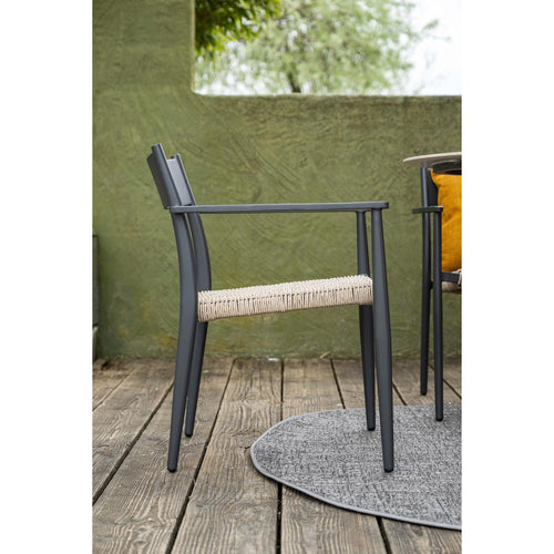 Garden Impressions tuinstoel Lily donker grijs - 4 stuks - vtwonen shop