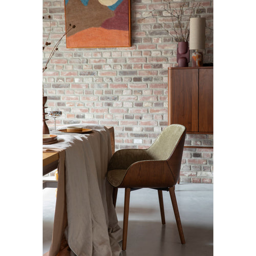 Dutchbone Taylor Eetkamerstoel Groen - vtwonen shop