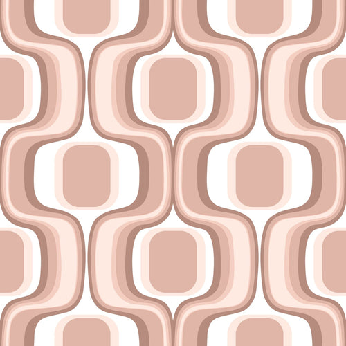 ESTAhome behang retro ornamenten terracotta roze - 50 x 900 cm - 131583 - vtwonen shop