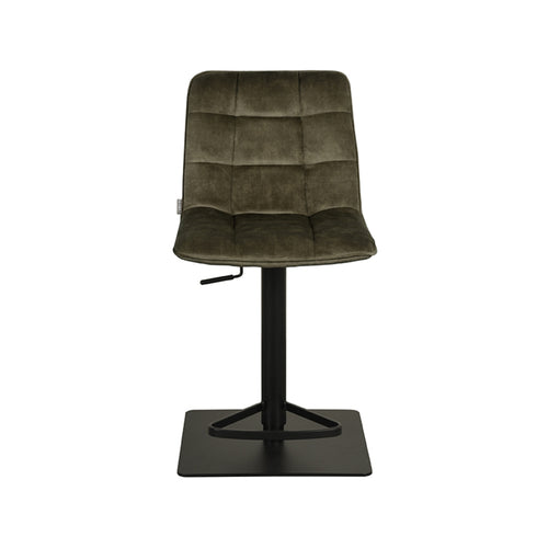 LABEL51 Barkruk Juul - Donkergroen Velvet - Zithoogte 52–80cm