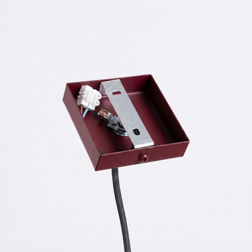 Sollux Lighting Hanglamp KARBON 1 bordeaux - 8x8x118cm