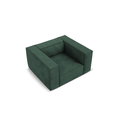 Cosmopolitan Design - Fauteuil Turin structurele stof groente - 95x113x68cm
