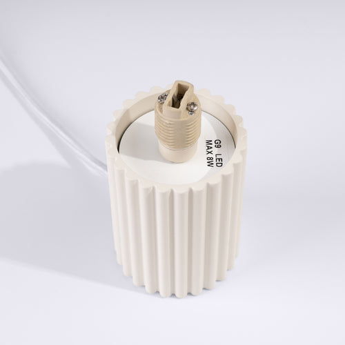 Sollux Lighting Tafellamp HALO beige - 12x12x19cm