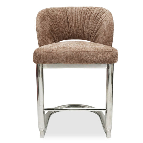 DÉJA Living Barstoel Dovre - Taupe/Chrome