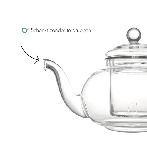 Bredemeijer - Theepot Verona 0,5L enkelwandig glas - vtwonen shop