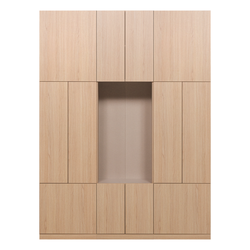 WOOOD wandkast combinatie 162 cm Build - Eiken Decor - Naturel - 215x162x41