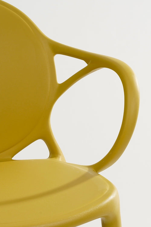 Mica Decorations Nebraska Tuinstoel - L56 x B57 x H80 cm - Polypropyleen - Oker - vtwonen shop