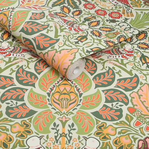 William Morris at Home Vliesbehang - Dove & Rose Olive - 1000x52 - vtwonen shop