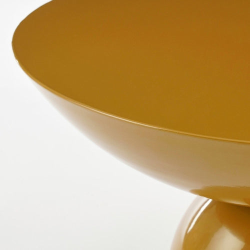 Mica Decorations Celise Bijzettafel - Ronde Plantentafel voor Binnen met Ruim Tafelblad - Koffietafel van Ijzer Stevig en Stabiel - Stijlvolle