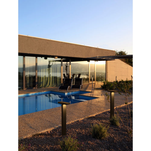 Merano Alberta Tuinpaal antraciet aluminium, helder glas LED 16W 1177Lm 3000K IP65