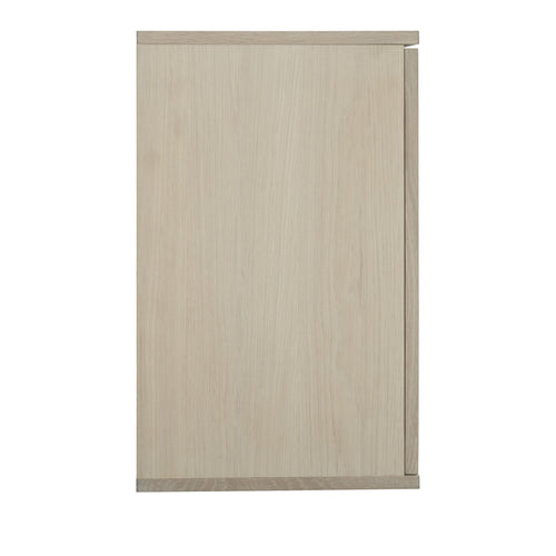 Furnhouse 4-deurs wandkast Kerteminde - Witte olie - MDF, Eikenfineer, Glas - 37x213x60