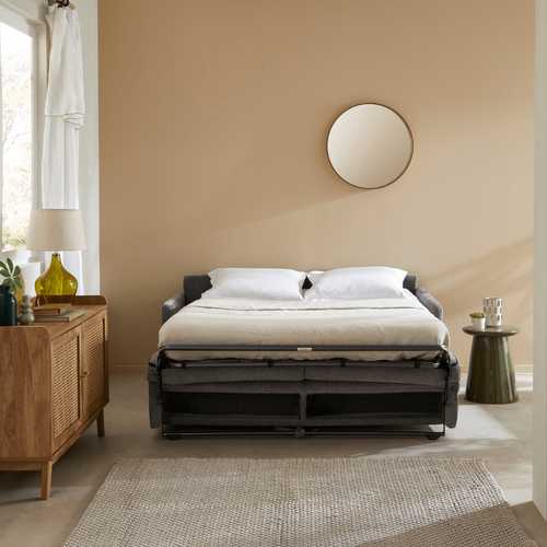 Calicosy - COSENZA Slaapbank 3-zits - Grijs - 100x175x87 cm