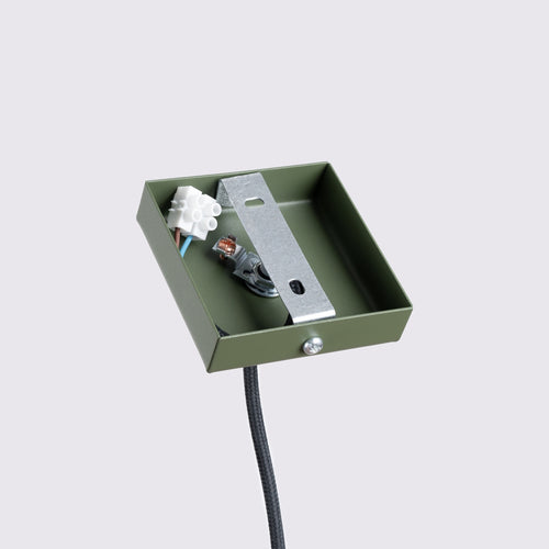 Sollux Lighting Hanglamp KARBON 1 olijfgroen - 8x8x118cm