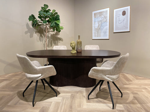 Livingfurn eetkamertafel Sevilla Brown - 300cm - Mangohout