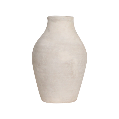 Raw Materials vaas - Chalk Sayala - créme - 20x20x33 cm - vtwonen shop