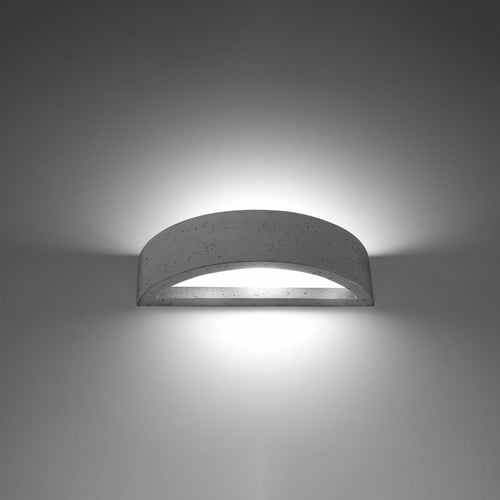 Sollux Lighting Wandlamp ATENA beton - 40x14,5x10cm