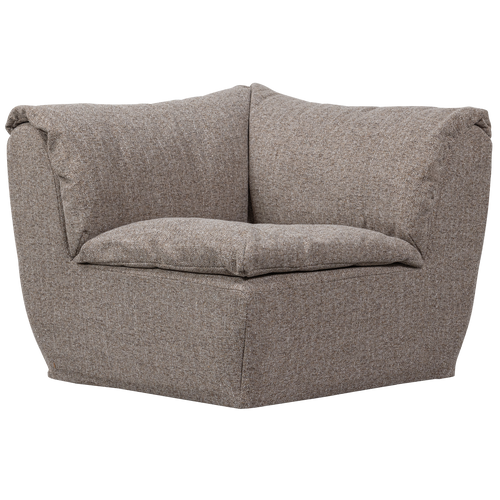 WOOOD hoekelement Baggy - Geweven Stof - Bruin Melange - 81x96x96 - vtwonen shop