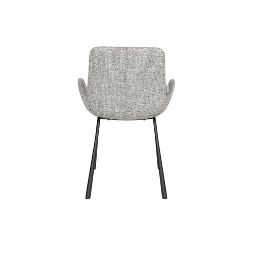Zuiver Brit Eetkamerstoelen Armleuning Grijs - Set van 2