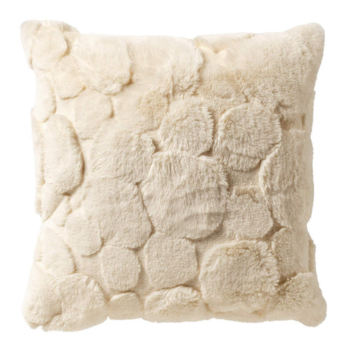POM - kussenhoes 45x45 cm - organisch patroon - Cannoli Cream - wit