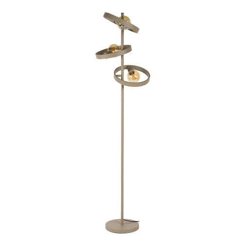 Giga Living Vloerlamp Hover - Beige Metaal - Ø40x155cm
