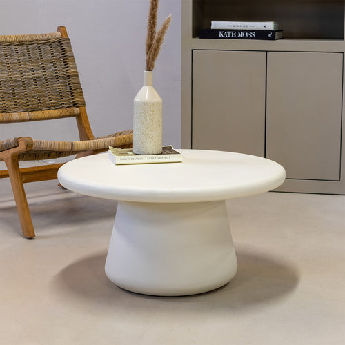 Giga Meubel Salontafel Romy - Rond - Beton/Betonlook - 70cm