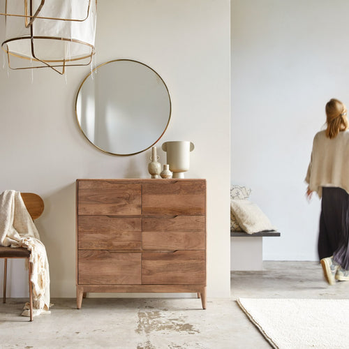 Tikamoon Ladekast van massief mangohout - Bruin - vtwonen shop