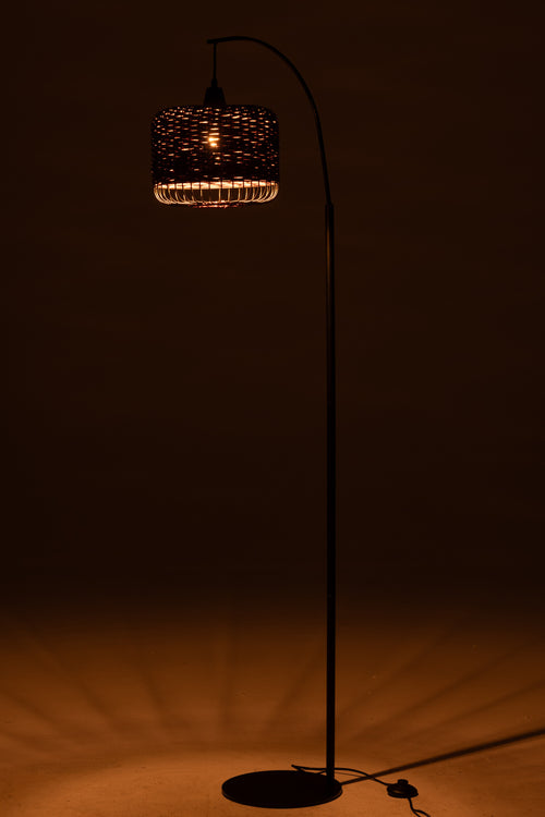 J-Line vloerlamp Lantaarn - metaal - paars