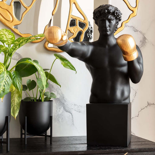 Kare Design Woonaccessoires boxer man 68cm zwart - vtwonen shop