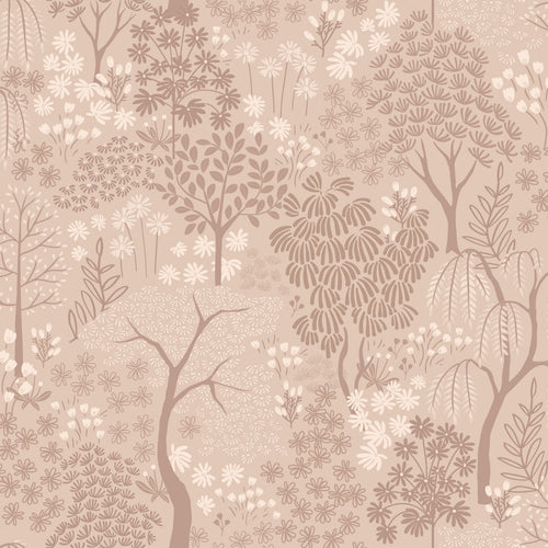 ESTAhome behang bomen en bloemen oudroze - 50 x 900 cm - 131649 - vtwonen shop