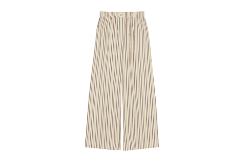 noo.ma Tala pyjamabroek dames - gestreept, 100% biologisch katoen, Yellow