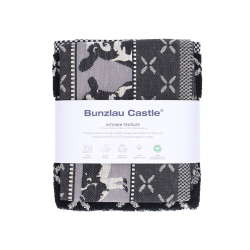 Luxe Keukendoek en Theedoek Koe Zwart - Bunzlau Castle - 100% biologisch GOTS katoen - vtwonen shop