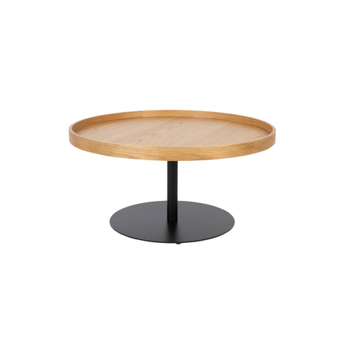 Housecraft living Yuri Bijzettafel Rond Hout 70x70 cm (L) Eiken - Bruin - vtwonen shop