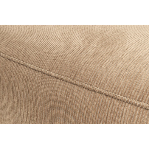 Zuiver Fat Freddy Rib Bank Links Karamel/ Bruin - vtwonen shop