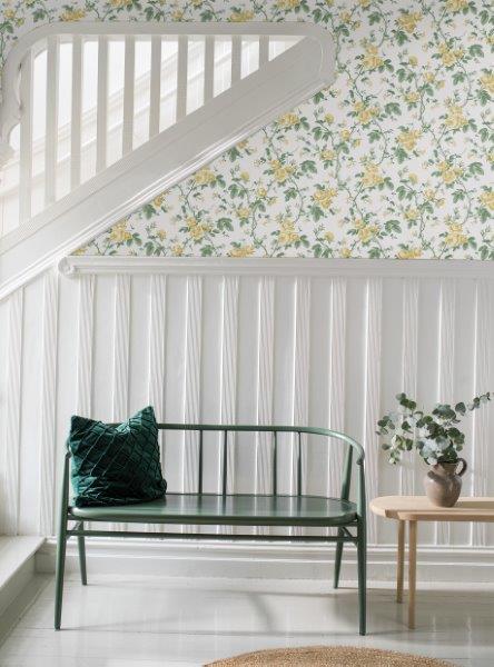 Borastapeter behang rozen geel - 53 cm x 10.05 m - 660418 - vtwonen shop