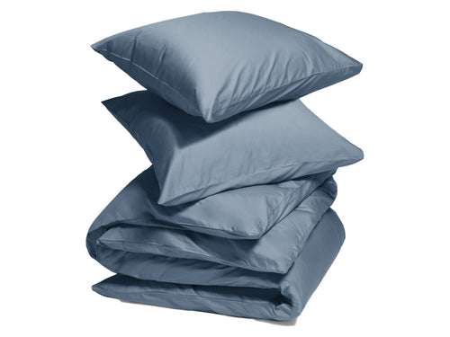 Yumeko dekbedovertrek katoen satijn faded blue 200x220 + 2/60x70 - vtwonen shop