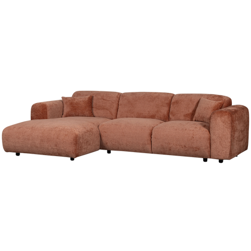 WOOOD chaise longue bank links Cloud - Chenille - Terra - 80x280x165 - vtwonen shop