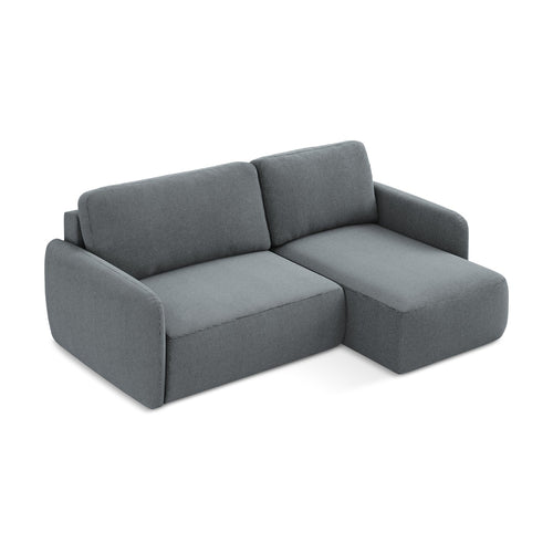 LaMiaSofa hoekbank rechts Corle - textuurstof - jeans - 207x148x86