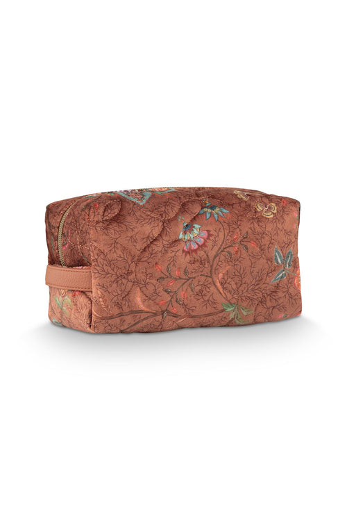 Pip Studio Coco Cosmetic Bag Medium Mumbai Morning Dames - Bruin - 21,5x10x10,5 cm