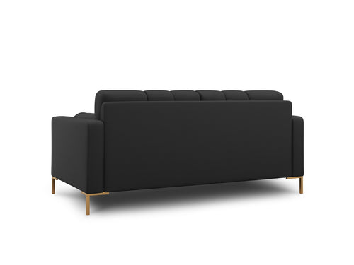 Cosmopolitan Design Bank Bali 2-zits, structurele stof, donkergrijs - 96x152x75cm