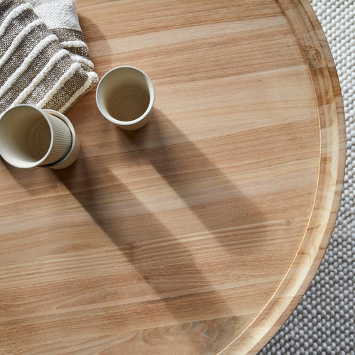 Tikamoon Massief teakhouten salontafel - Naturel - vtwonen shop