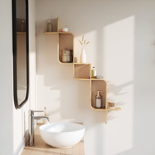 Umbra wandplank Montage - 64 x 48 x 16 cm - Naturel