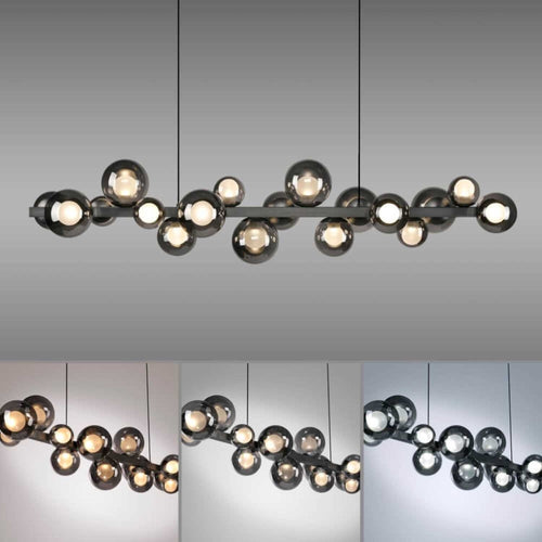 Neuhaus PURE hanglamp E-Popup - 18 lichts - 120  x 240   cm - antraciet - vtwonen shop