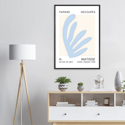 Artfulprints Poster Matisse – Aquatic impression light blue   - 50x70 cm - Blauw