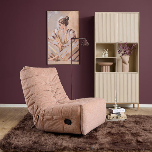 Starfurn Relaxfauteuil Zen - Roze - Draaibaar - 97x78x90cm