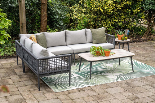 Garden Impressions lounge hoekbank Teramon - donkergrijs