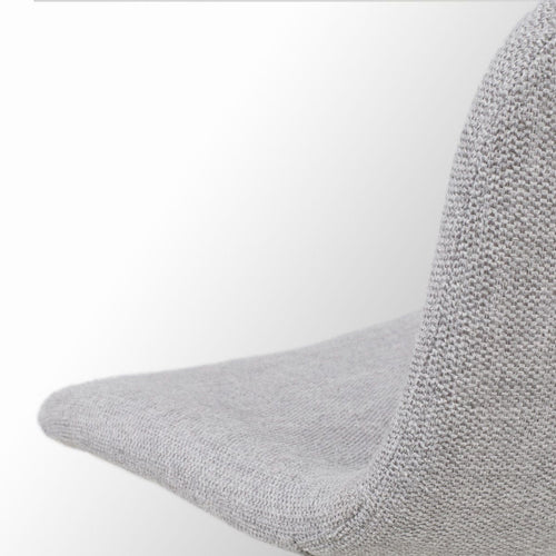 Nolon Noa-Fé Eetkamerstoelen Set van 2 - Lichtgrijs - Witte Poten - vtwonen shop